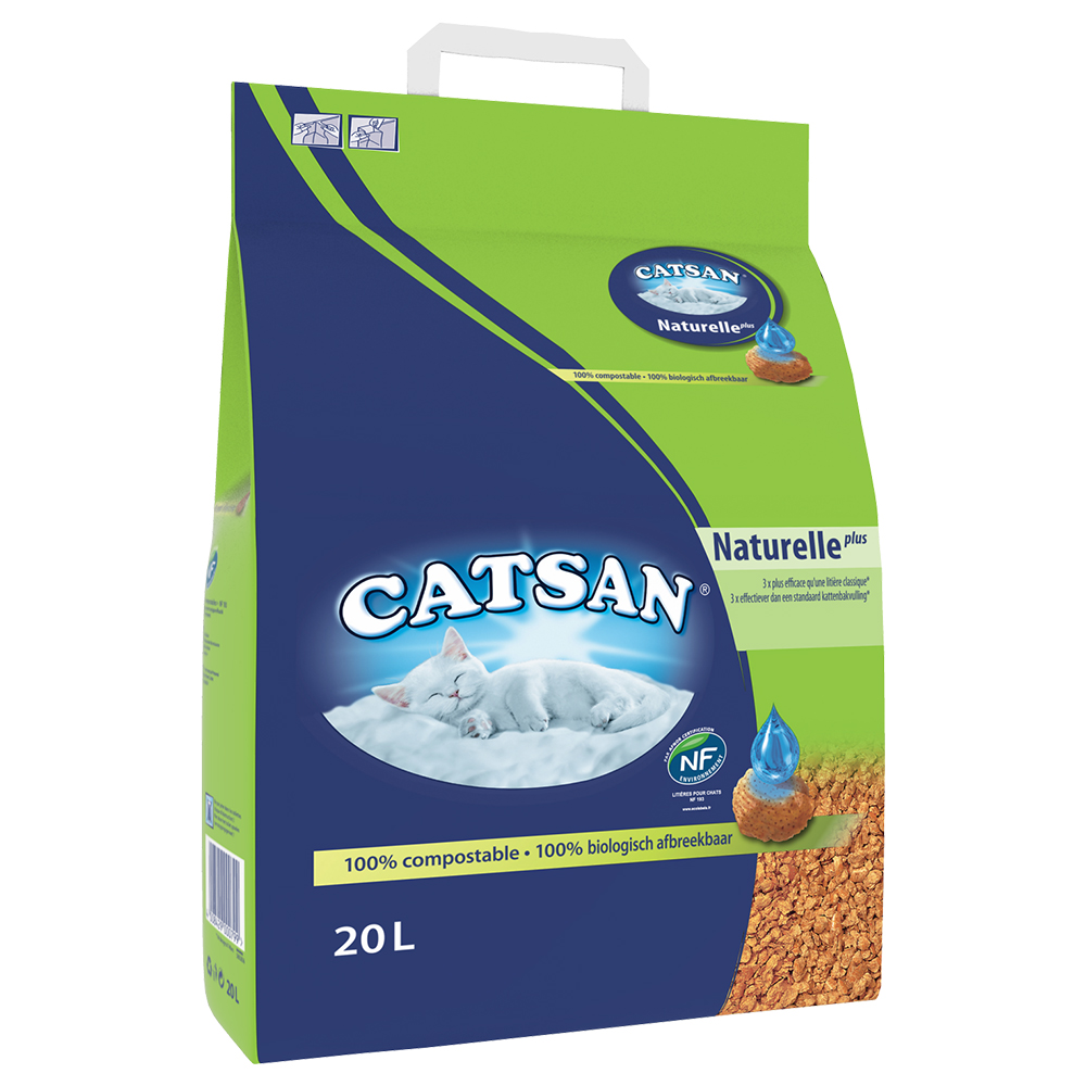 foto del prodotto lettiera catsan naturelle plus 20 l ca. 8,6 kg 