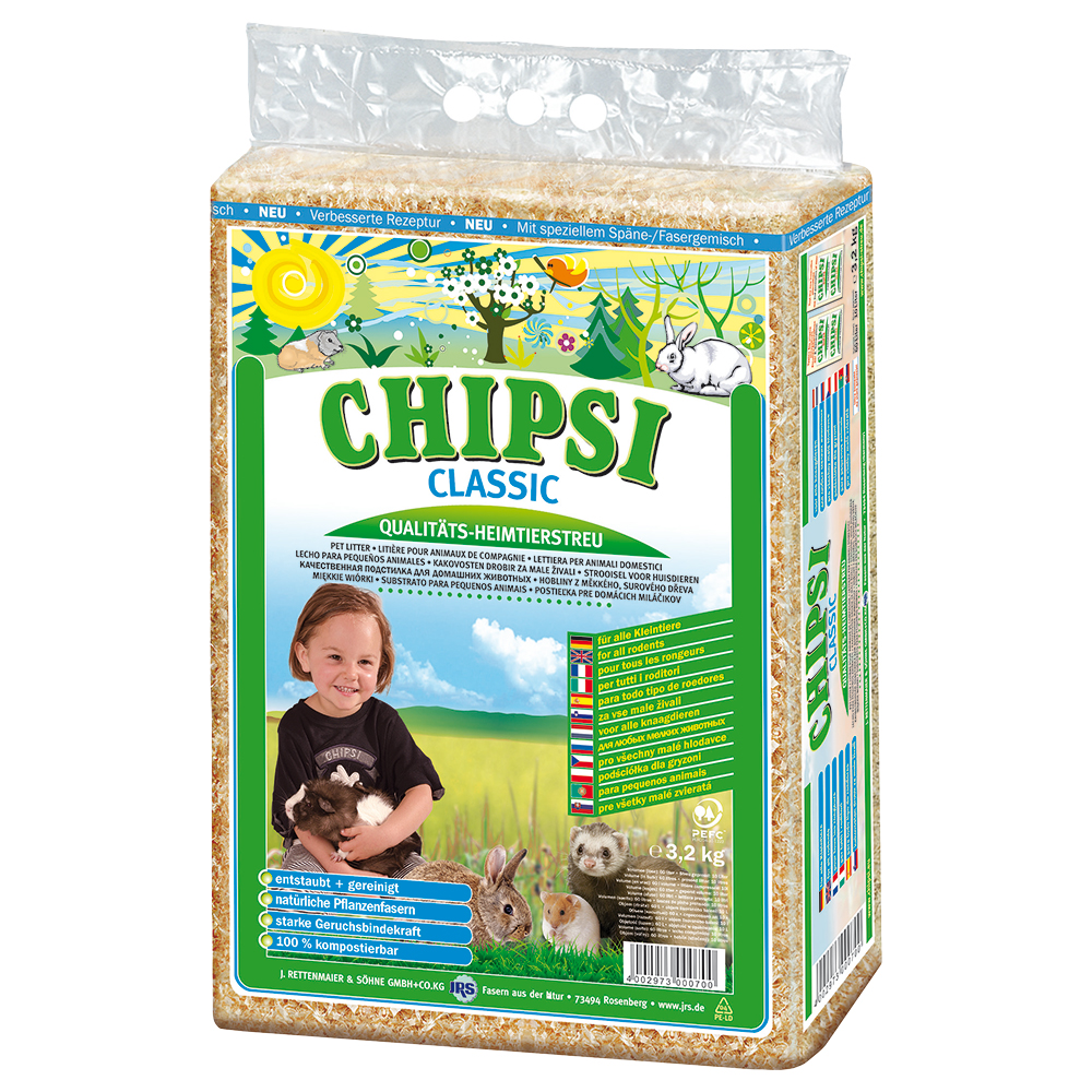 foto del prodotto lettiera chipsi classic 3,2 kg ca. 60 l 