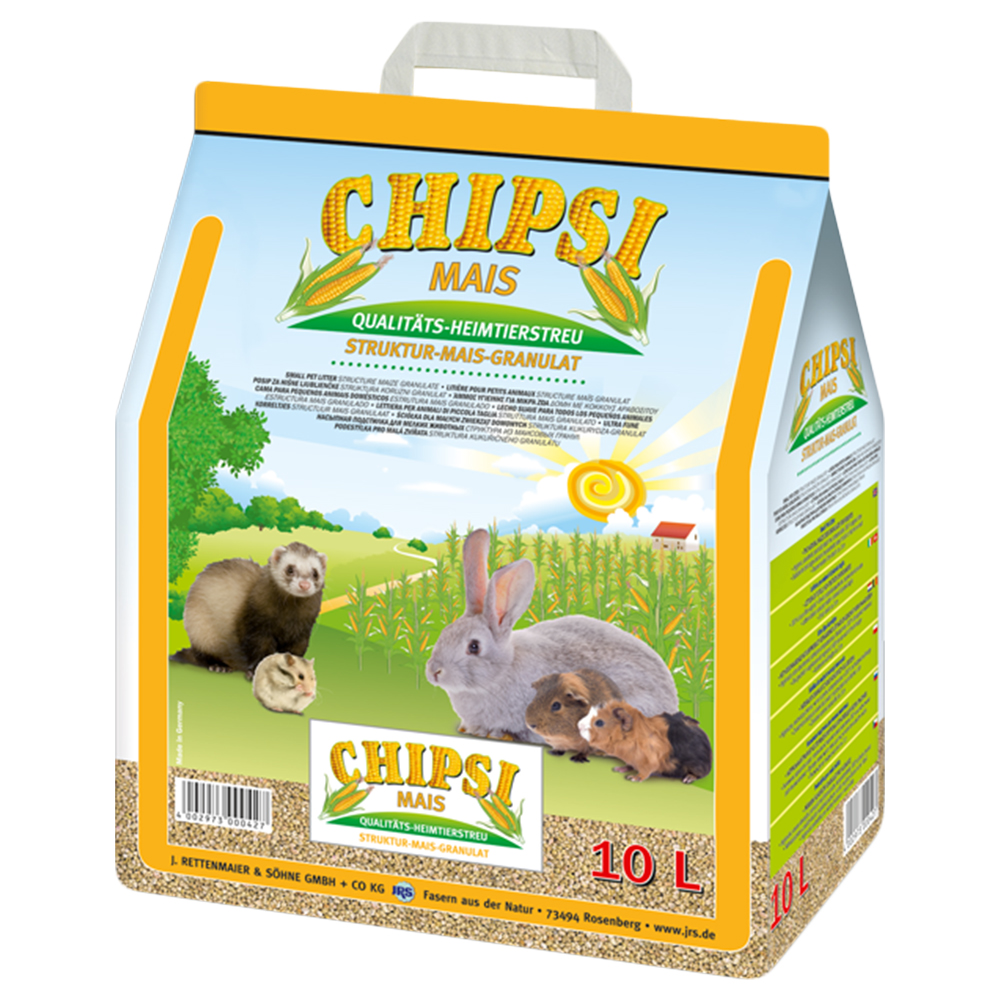 foto del prodotto lettiera di granulato di mais chipsi 10 l
