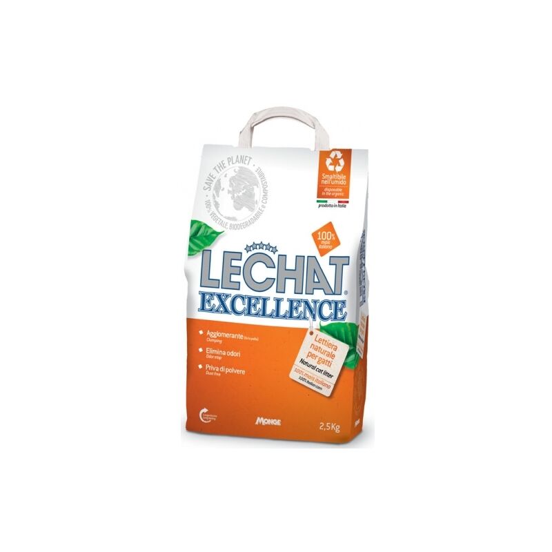 foto del prodotto lettiera igienica per gatti monge lechat excellence 2,5 kg