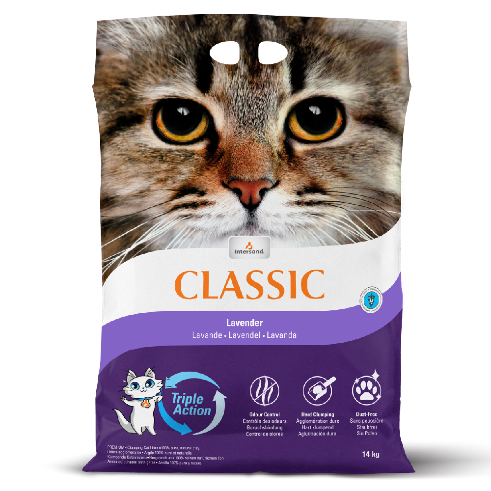 foto del prodotto lettiera intersand classic alla lavanda 14 kg