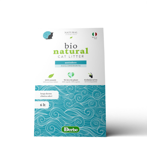 foto del prodotto lettiera naturale natural derma pet 6 l antiodore lettiera vegetale 1 ordine scegli lo sconto bzr5 bzr20 200 punti fedelt 