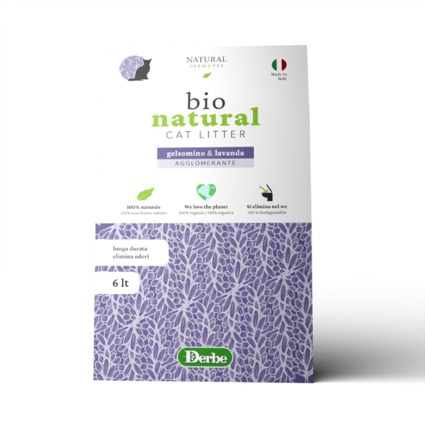 foto del prodotto lettiera naturale natural derma pet 6 l lavanda e gelsomino lettiera vegetale 1 ordine scegli lo sconto bzr5 bzr20 200 punti fedelt 