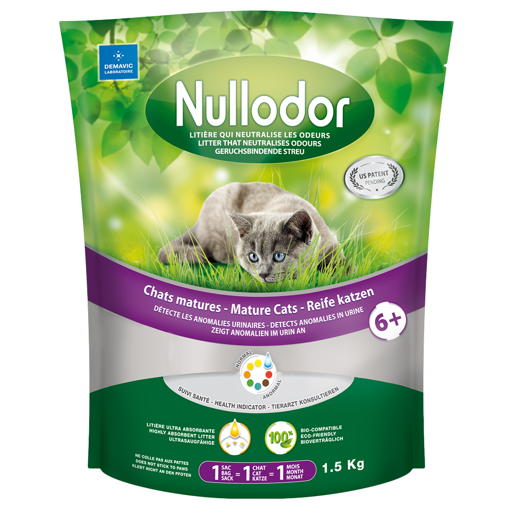 foto del prodotto lettiera nullodor mature cats 1,5 kg 3 l 