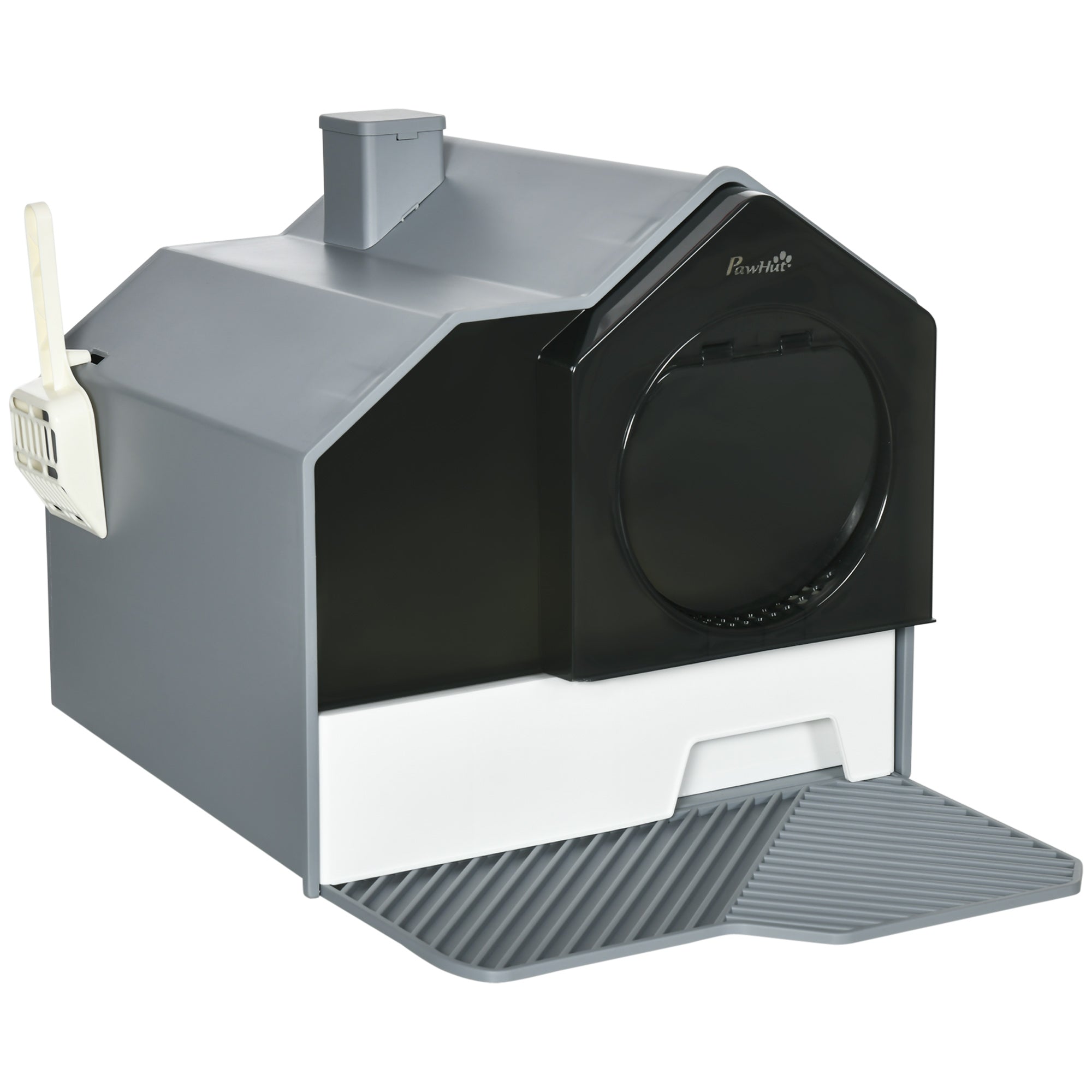 foto del prodotto lettiera per gatti 47x45x42 cm in pp e abs grigio