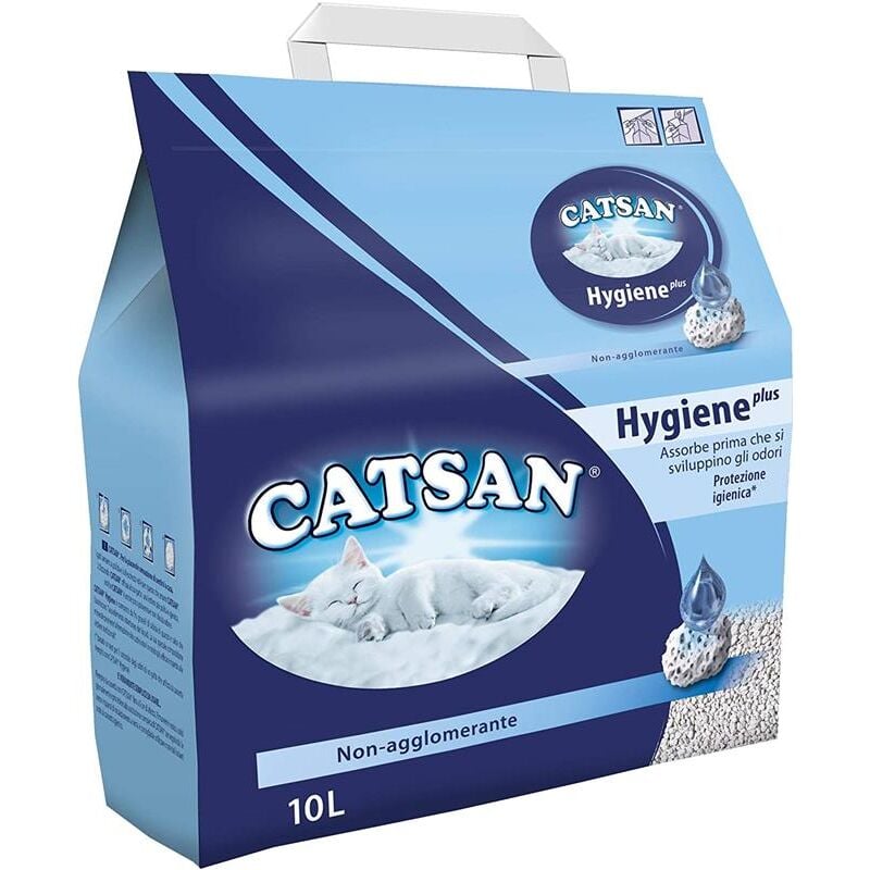 foto del prodotto lettiera per gatti hygiene plus non agglomerante 10lt okx catsan