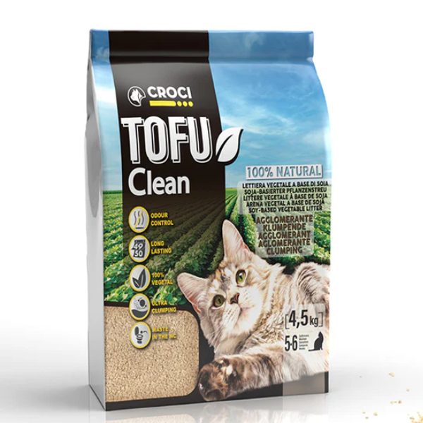 foto del prodotto lettiera per gatti tofu clean croci 10 lt carboni attivi lettiera vegetale 1 ordine scegli lo sconto bzr5 bzr20 200 punti fedelt 