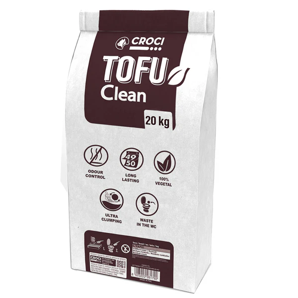 foto del prodotto lettiera per gatti tofu clean croci 45 lt standard lettiera vegetale 1 ordine scegli lo sconto bzr5 bzr20 200 punti fedelt 