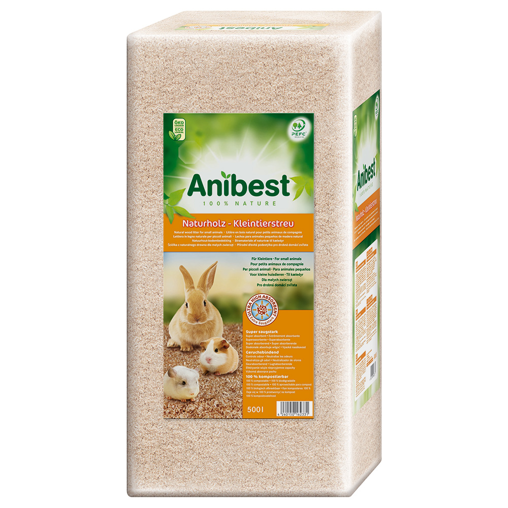 foto del prodotto lettiera per piccoli animali anibest 500 l 20 kg 