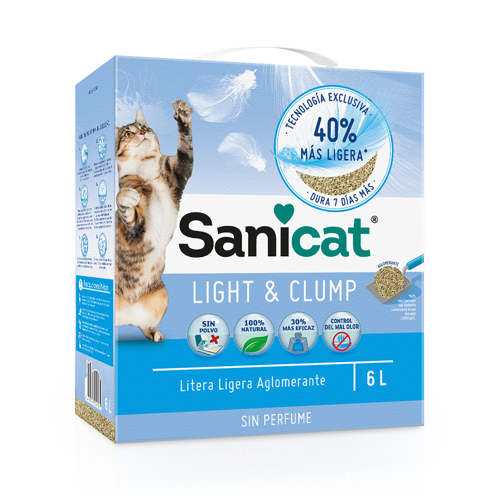 foto del prodotto lettiera sanicat light clump 6 l ca. 4,3 kg 