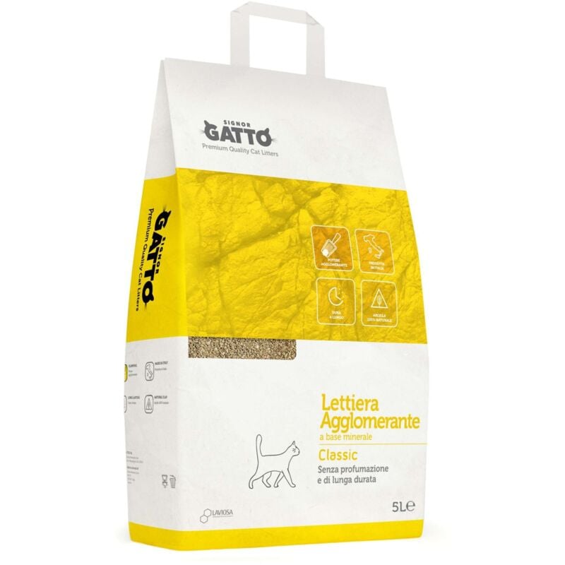foto del prodotto lettiera signor gatto classic 5 l 4 pz