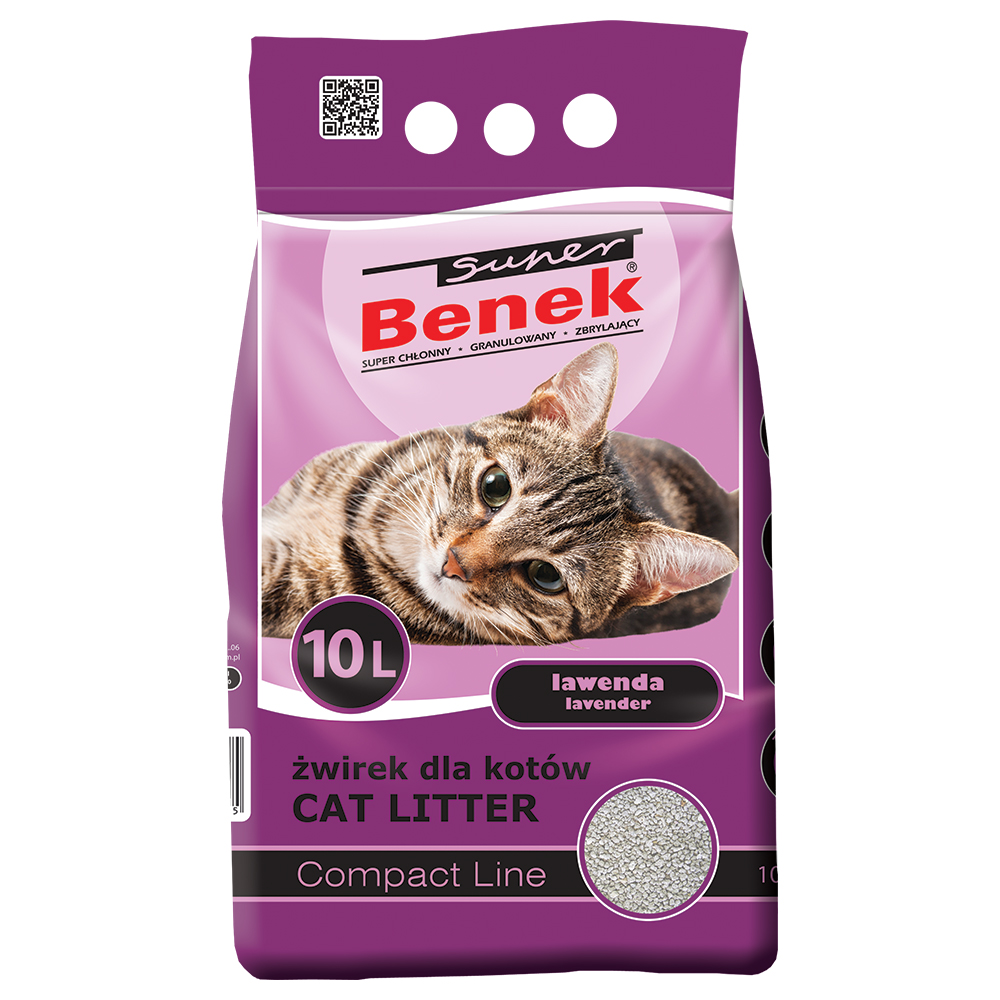 foto del prodotto lettiera super benek compact lavanda 10 l ca. 8 kg 