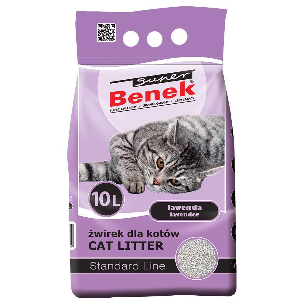 foto del prodotto lettiera super benek lavanda 10 l ca. 8 kg 