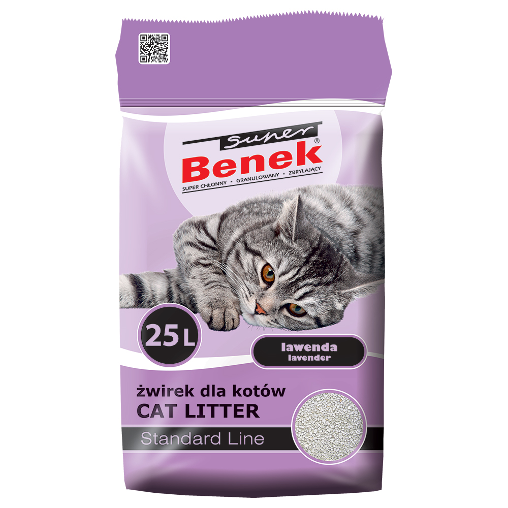 foto del prodotto lettiera super benek lavanda 25 l ca. 20 kg 