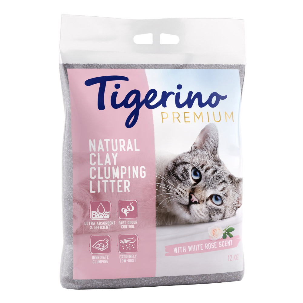 foto del prodotto lettiera tigerino canada style premium alla rosa bianca 12 kg