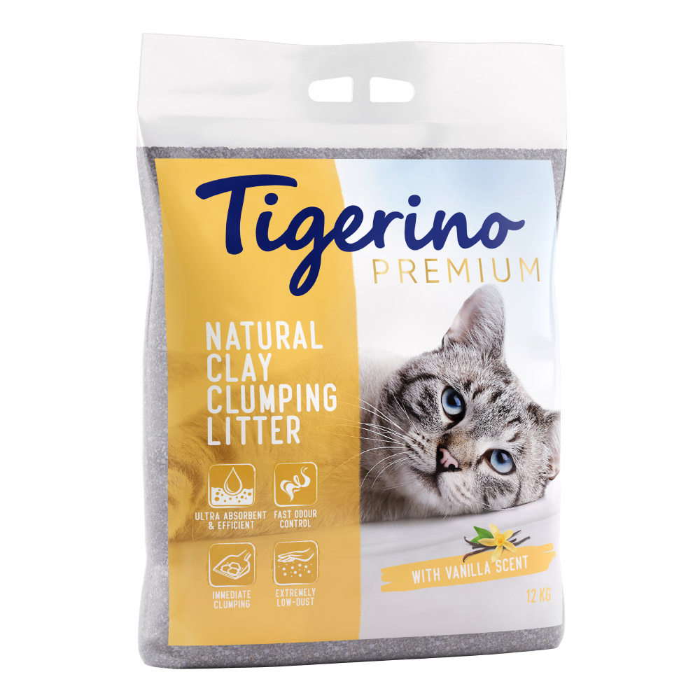 foto del prodotto lettiera tigerino canada style premium alla vaniglia 12 kg