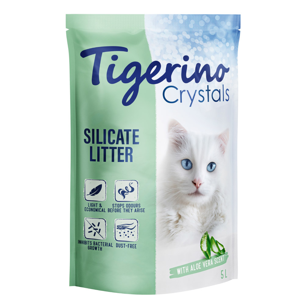 foto del prodotto lettiera tigerino crystals aloe vera 5 l ca. 2,1 kg 