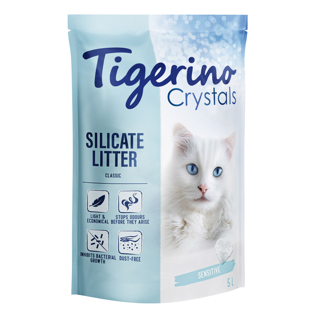 foto del prodotto lettiera tigerino crystals classic senza profumo 5 l