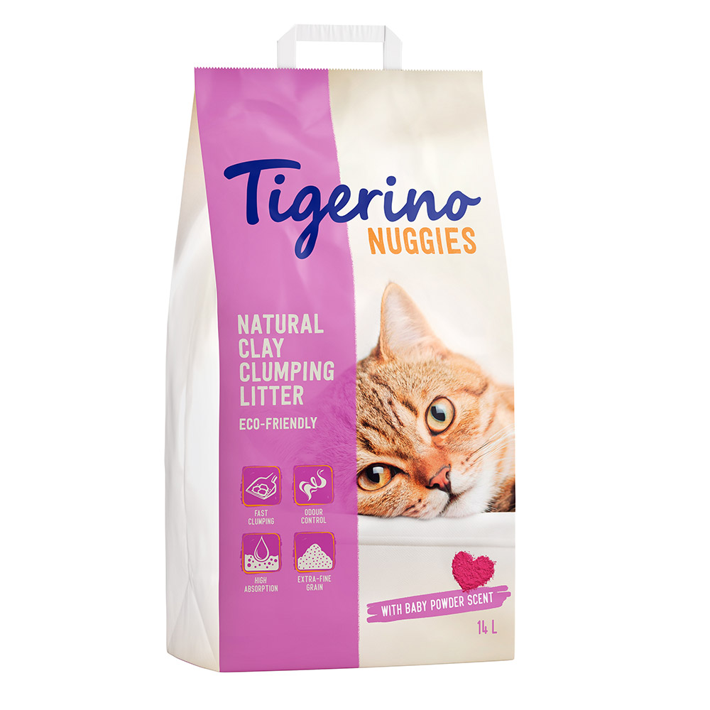foto del prodotto lettiera tigerino nuggies ultra a grana fine borotalco 14 l ca. 14,4 kg 