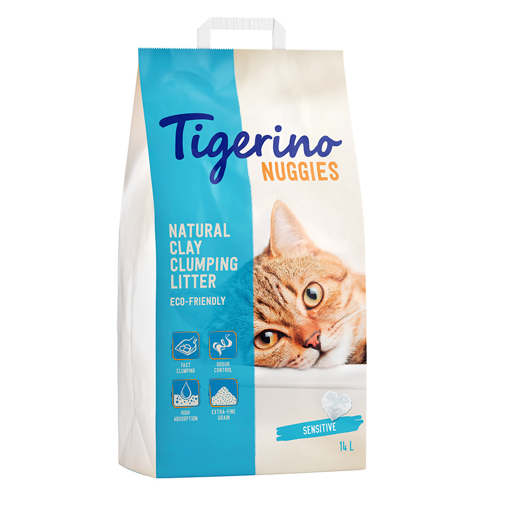 foto del prodotto lettiera tigerino nuggies ultra sensitive senza profumo 14 l ca. 14 kg 