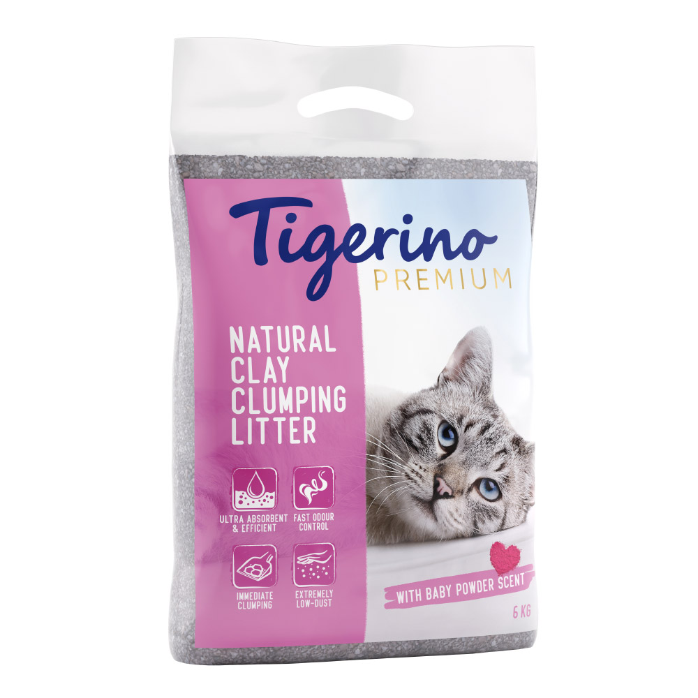 foto del prodotto lettiera tigerino premium al borotalco 6 kg formato prova