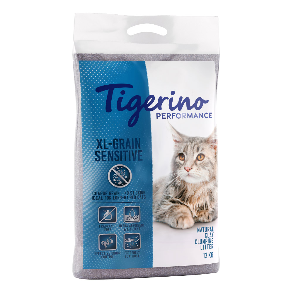 foto del prodotto lettiera tigerino xl grain performance sensitive senza profumo - set 2 x 12 kg