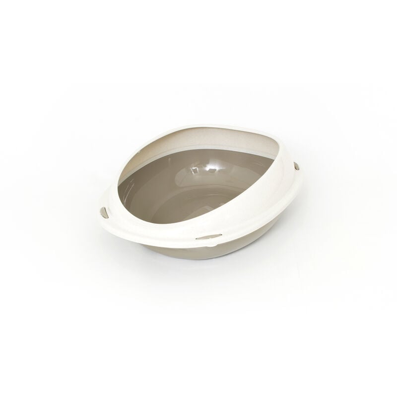 foto del prodotto lettiera toilette per gatti ovale 57x40x19cm modello 700089 colore beige