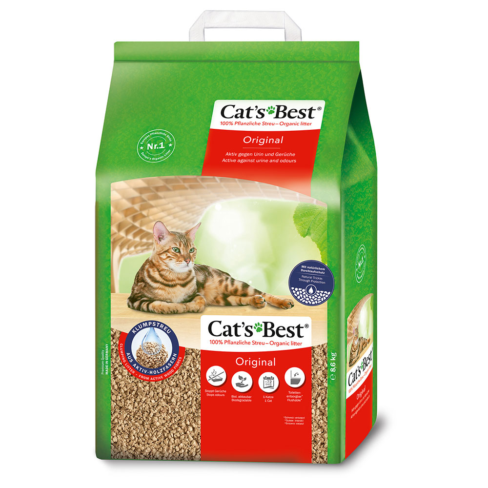 foto del prodotto lettiera vegetale cat s best original 20 l ca. 9 kg 