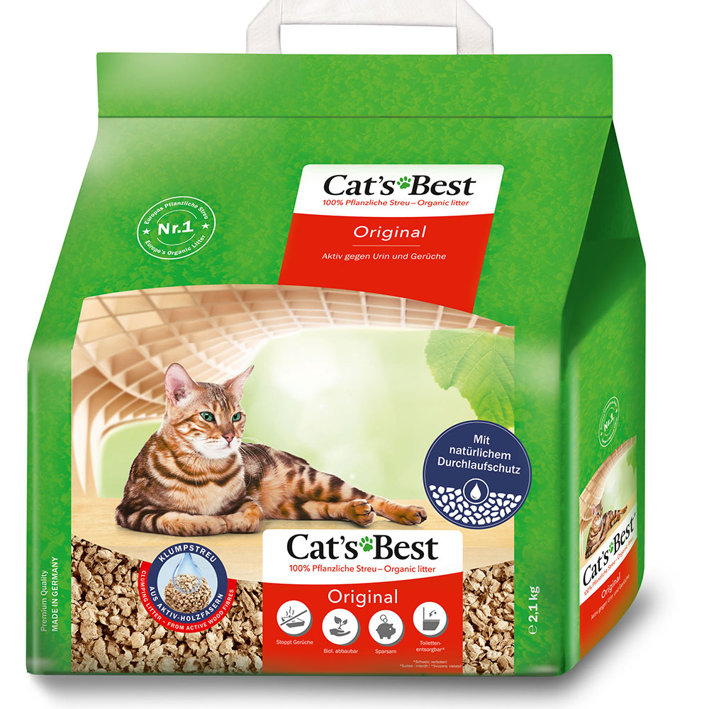 foto del prodotto lettiera vegetale cat s best original 5 l ca. 2,2 kg formato prova 