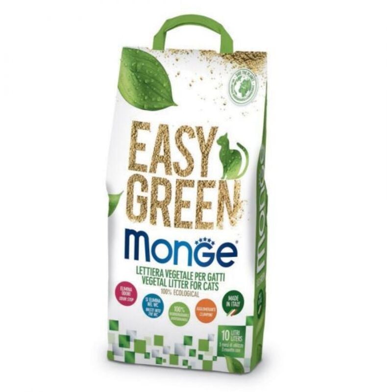 foto del prodotto lettiera vegetale ecologica monge easy green da 10 lt