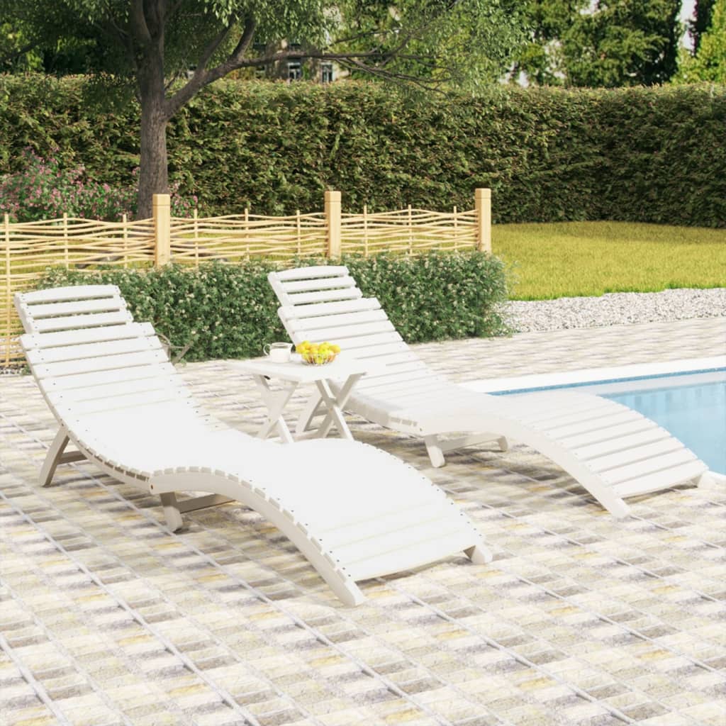foto del prodotto lettini 2 pz bianchi 184x55x64 cm legno massello di acaciacod mxl 76386
