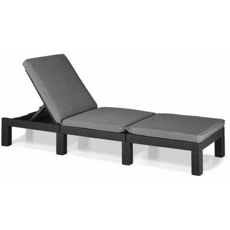 foto del prodotto lettino allibert by keter daytona de luxe 187 x 58 x 29 cm grigio
