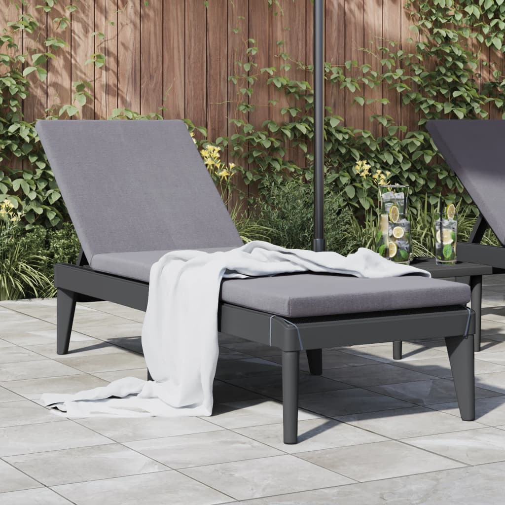 foto del prodotto lettino antracite 186x60x29 cm in ppcod mxl 133692