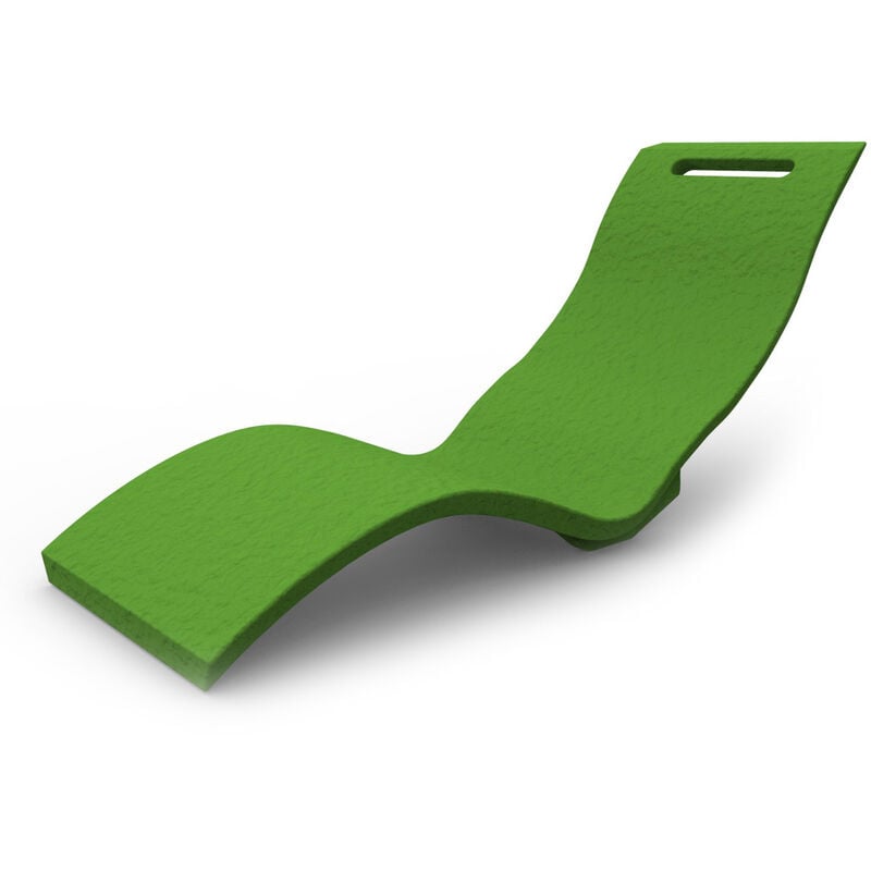 foto del prodotto lettino chaise longue da esterno giardino seduta a terra arkema serendipity verde chiaro