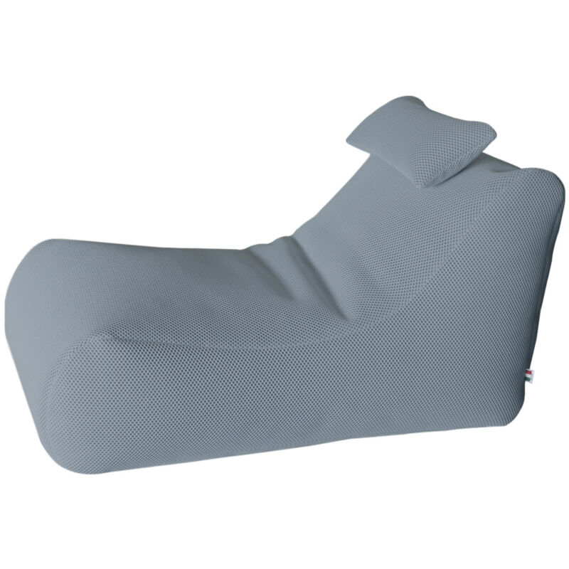 foto del prodotto lettino chaise lounge 120x70x65 cm con cuscino in poliestere armonia grigio chiaro