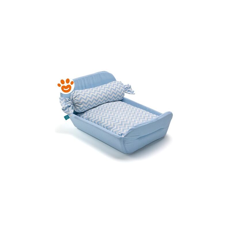 foto del prodotto lettino culla zig zag 45x60 cm lettino culla zig zag 45x60 cm azzurro leopet