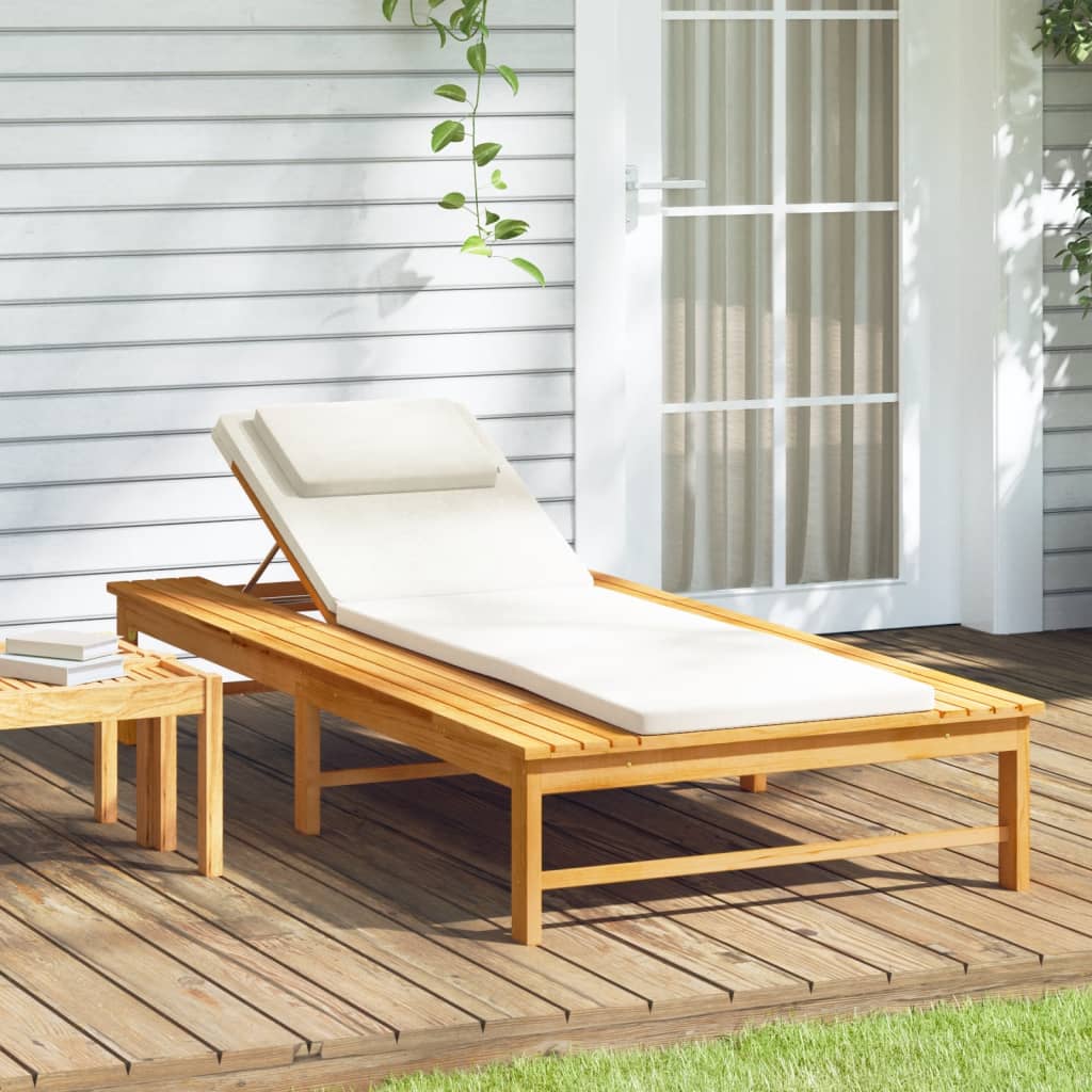 foto del prodotto lettino cuscino e guanciale bianco crema legno massello acaciacod mxl 105839