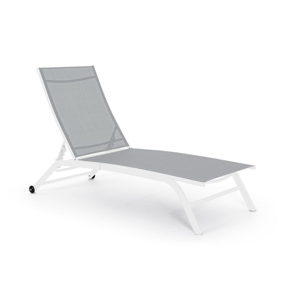 foto del prodotto lettino da giardino con ruote bizzotto raul letto spa bianco