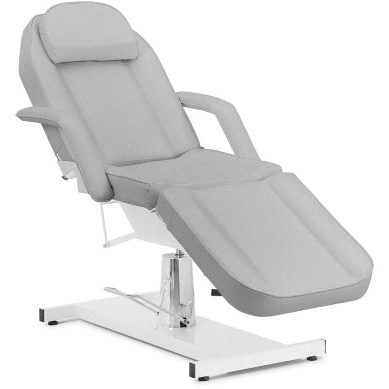 foto del prodotto lettino estetista 200 kg grigio extra soft poltrone pedicure per centri estetici