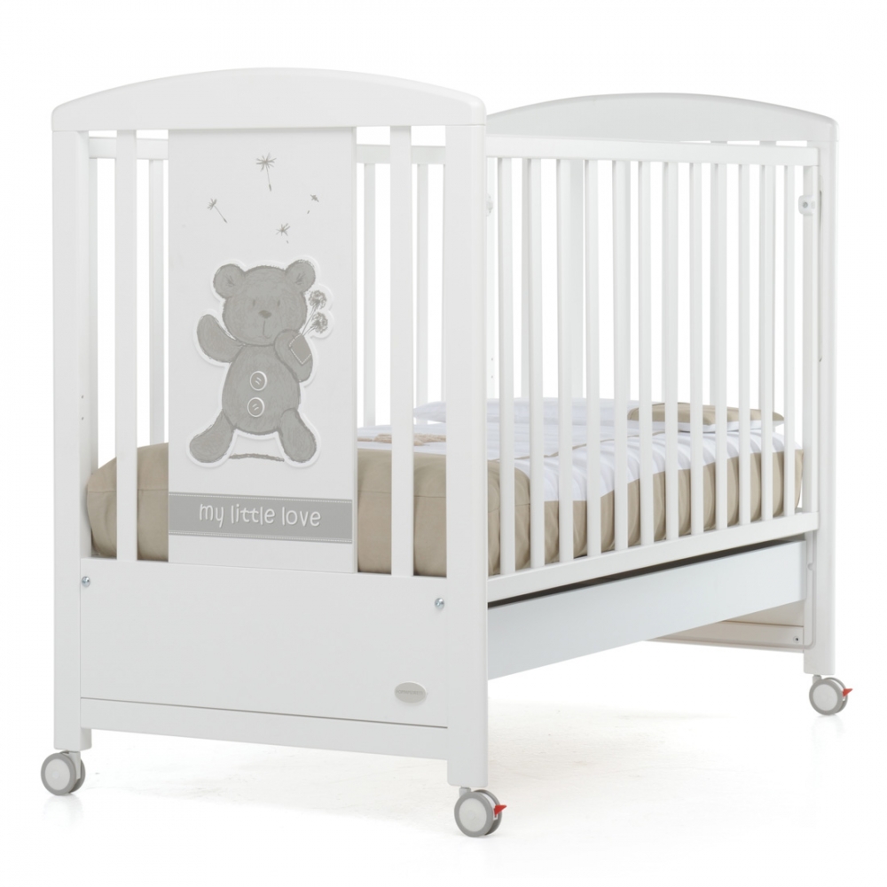 foto del prodotto lettino foppapedretti 9900176410 my little love bianco