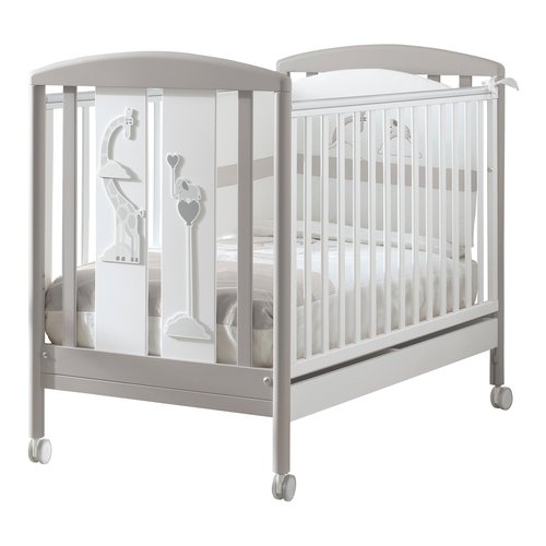 foto del prodotto lettino pali 0127savanagr savana bianco grigio bianco grigio