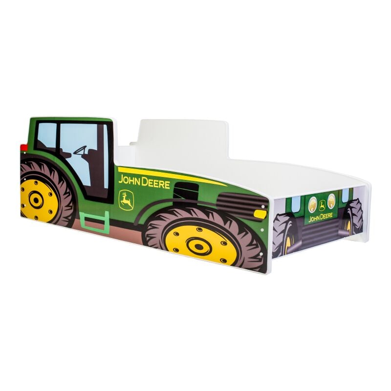 foto del prodotto lettino per bambini tractor verde 140x70