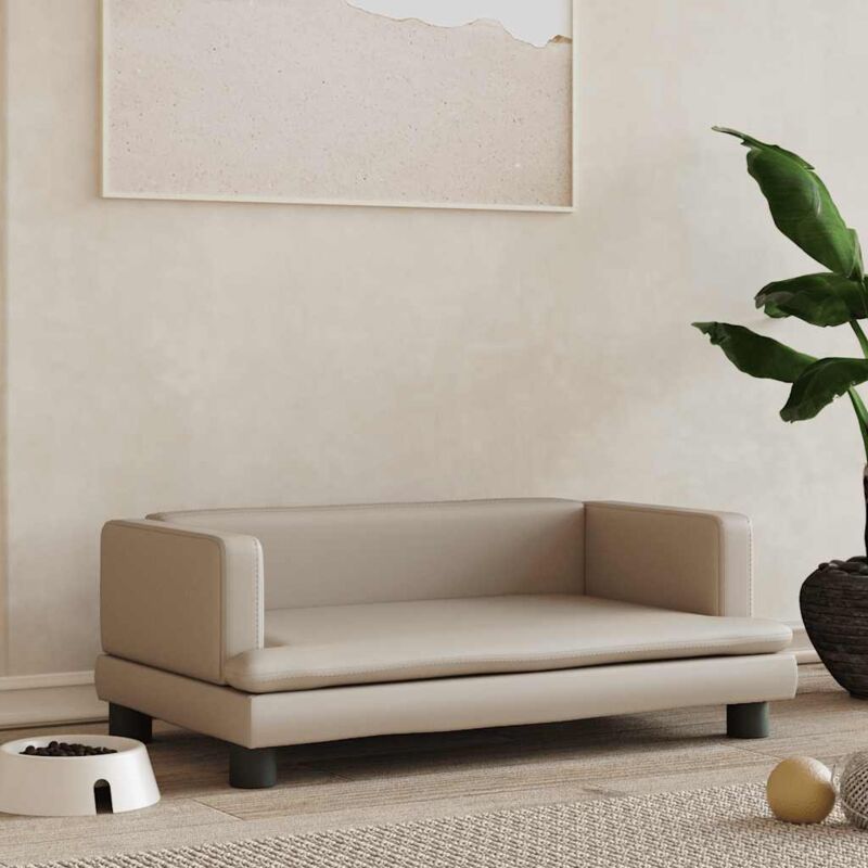 foto del prodotto lettino per cani cappuccino 80x45x30 cm in similpelle vidaxl