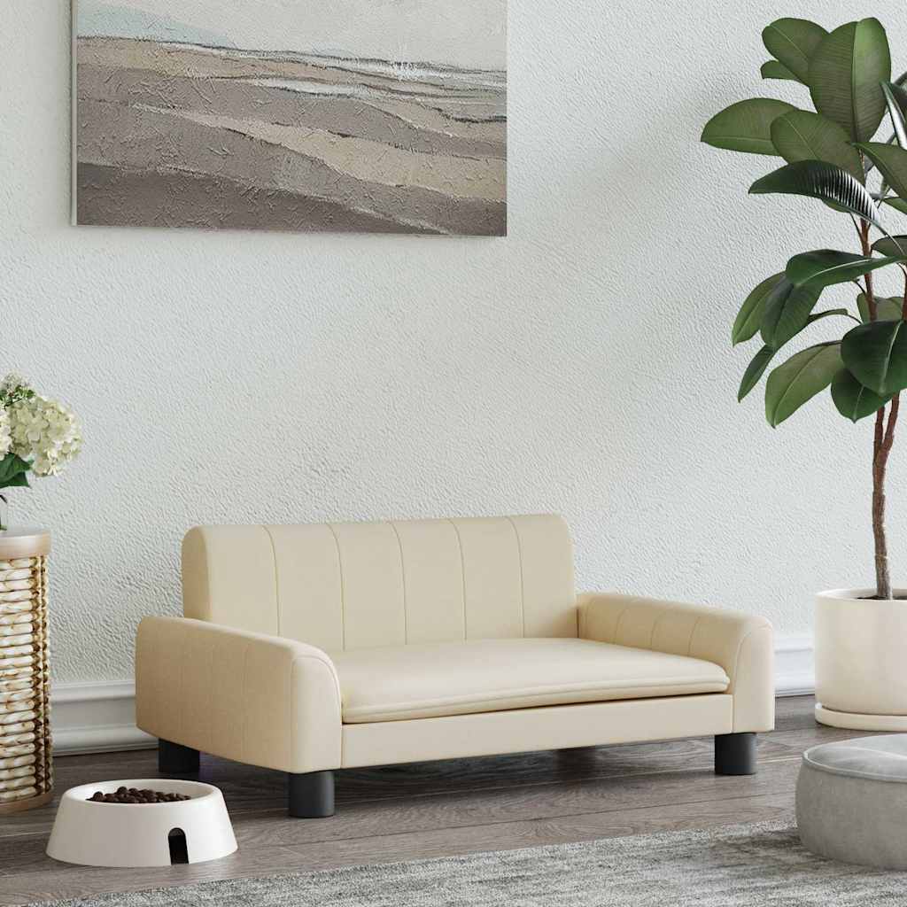 foto del prodotto lettino per cani crema 70x45x30 cm in tessutocod mxl 71181
