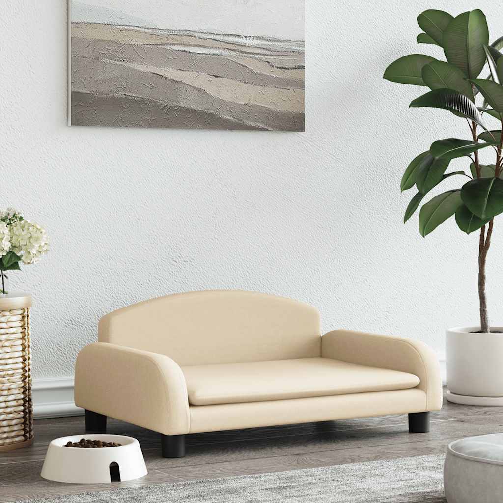 foto del prodotto lettino per cani crema 70x45x30 cm in tessutocod mxl 71200