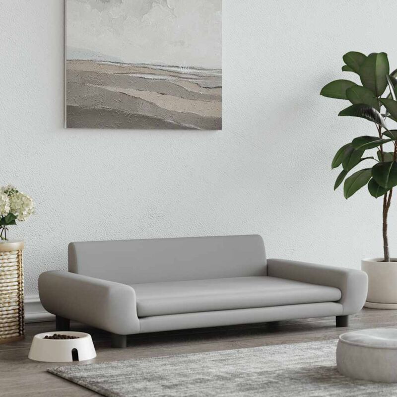 foto del prodotto lettino per cani grigio chiaro 100x54x33 cm in velluto vidaxl