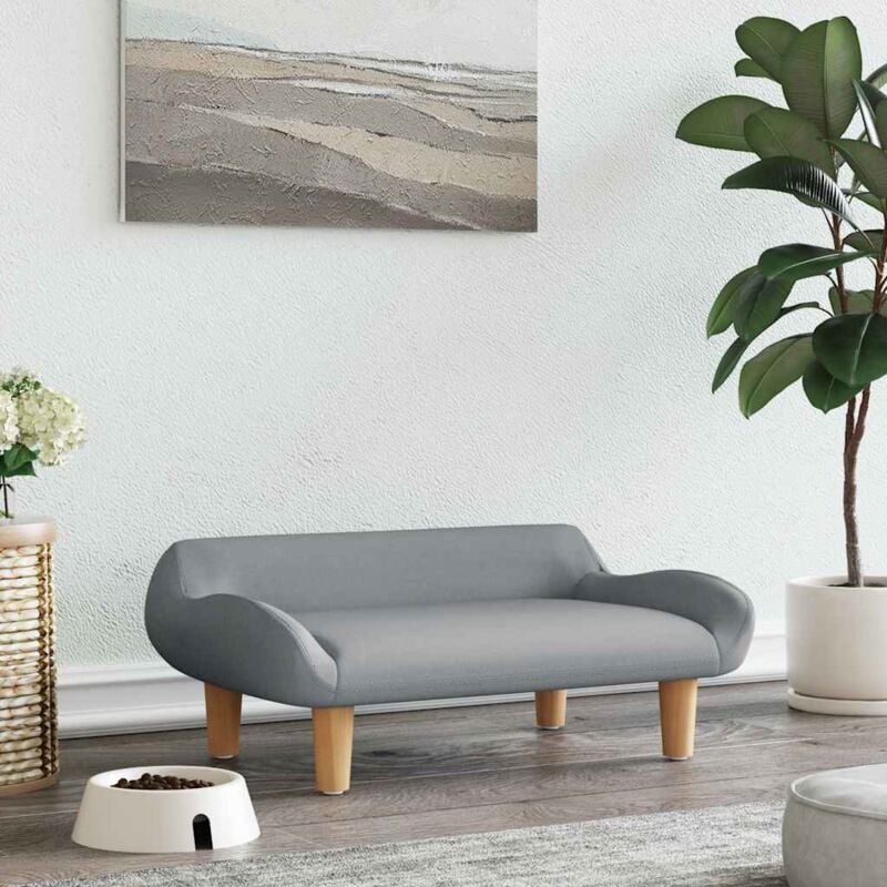 foto del prodotto lettino per cani grigio chiaro 70x40x24 cm in tessuto vidaxl