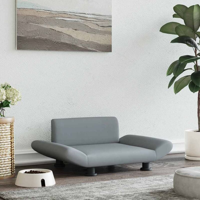 foto del prodotto lettino per cani grigio chiaro 70x45x28 cm in tessuto vidaxl