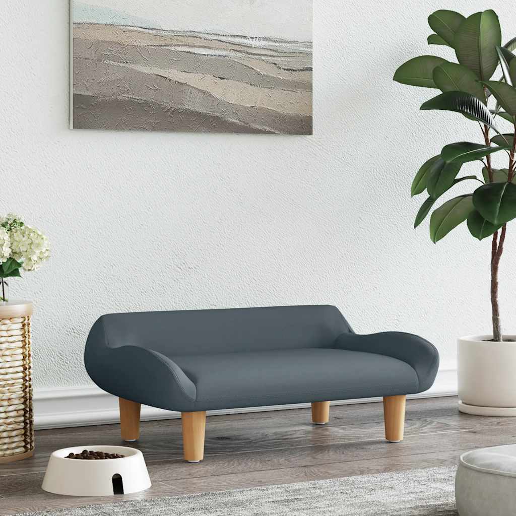 foto del prodotto lettino per cani grigio scuro 70x40x24 cm in tessutocod mxl 95241