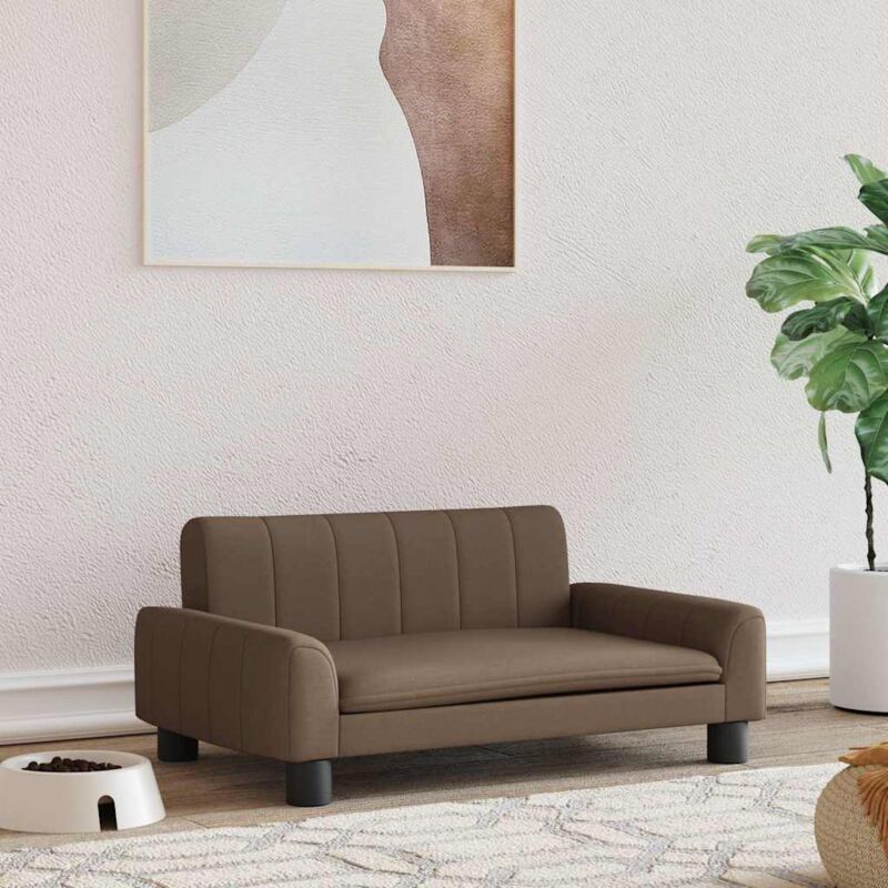 foto del prodotto lettino per cani marrone 70x45x30 cm in tessuto vidaxl